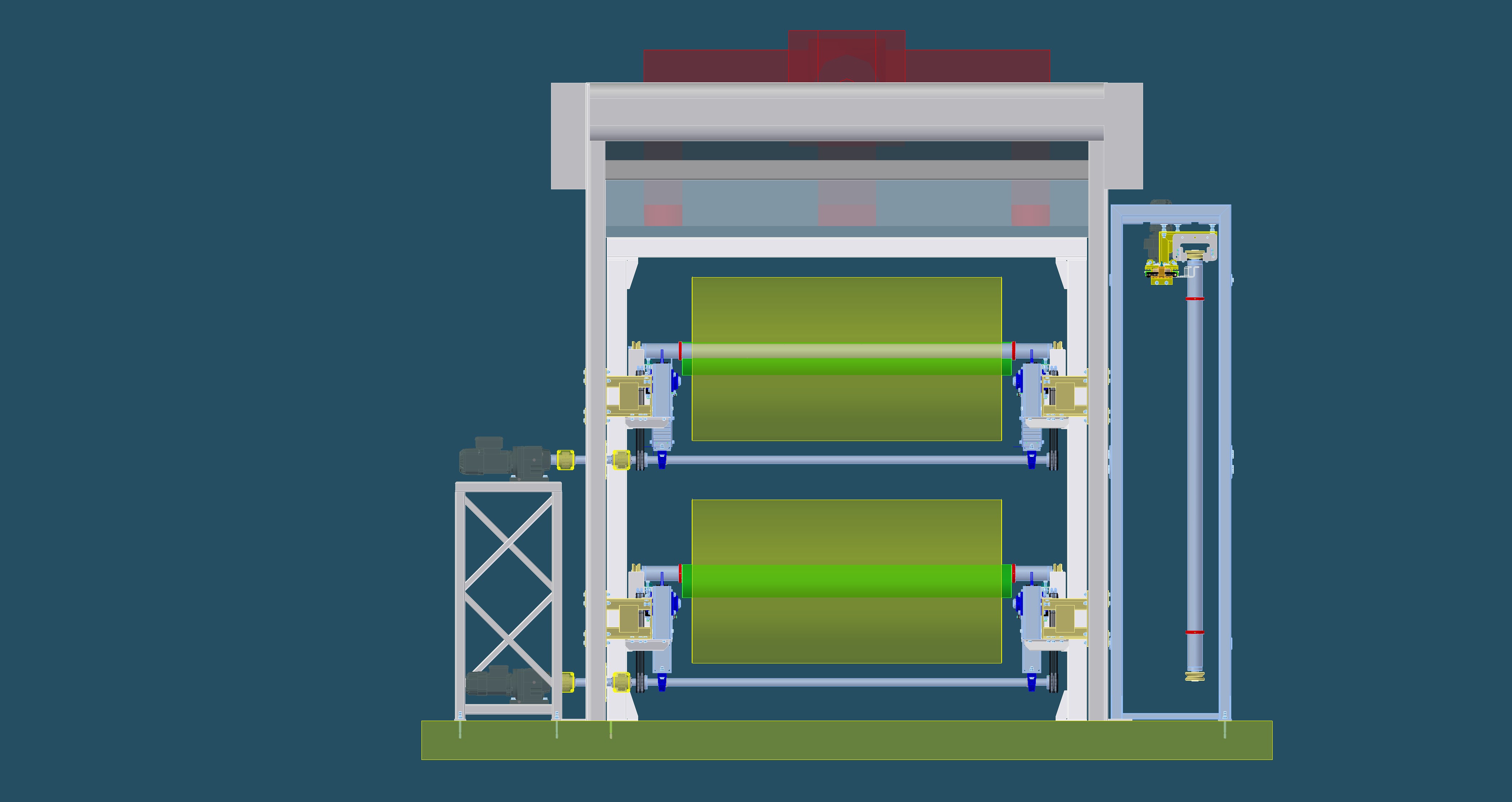 Vanex – Tekercsszállító pálya - Tekercs beérkezés