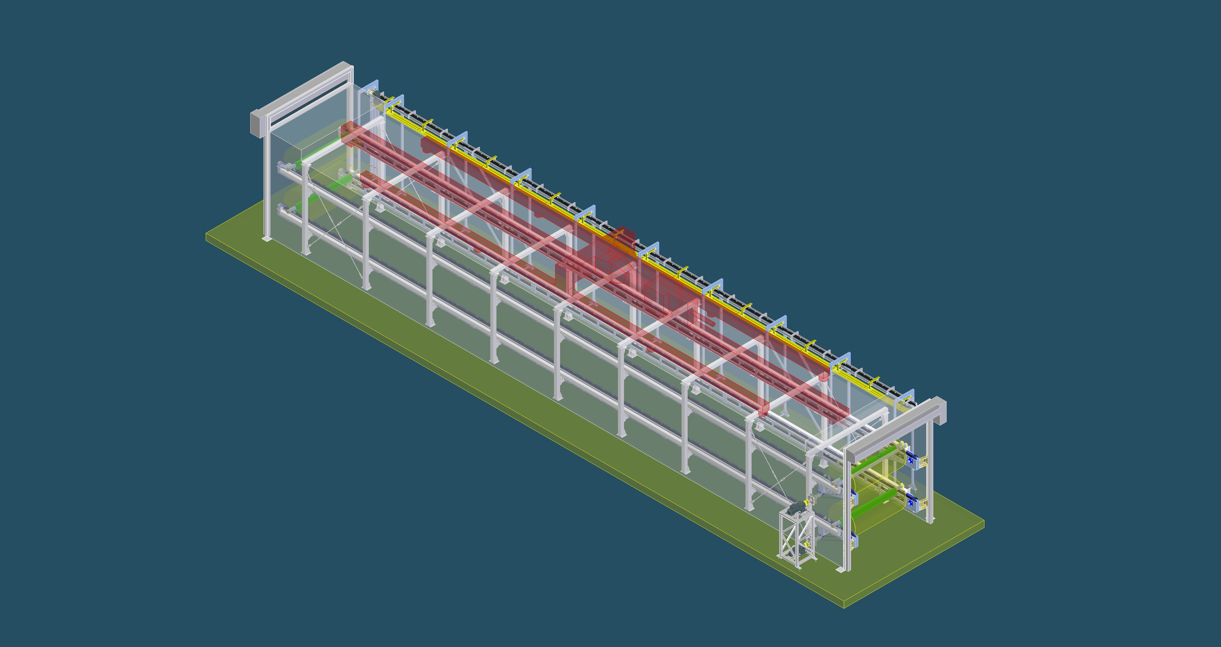 Vanex – Tekercsszállító pálya - Gördülő szakasz